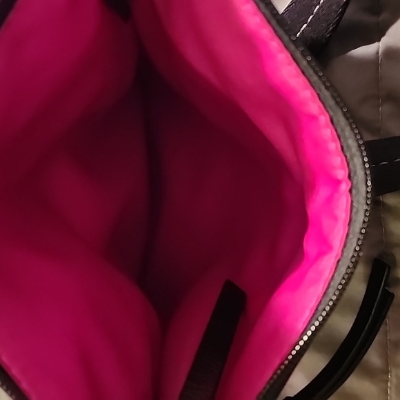 Coach Poppy Plaid Tartan Crossbody Pink/Purple - Picture 4 of 8